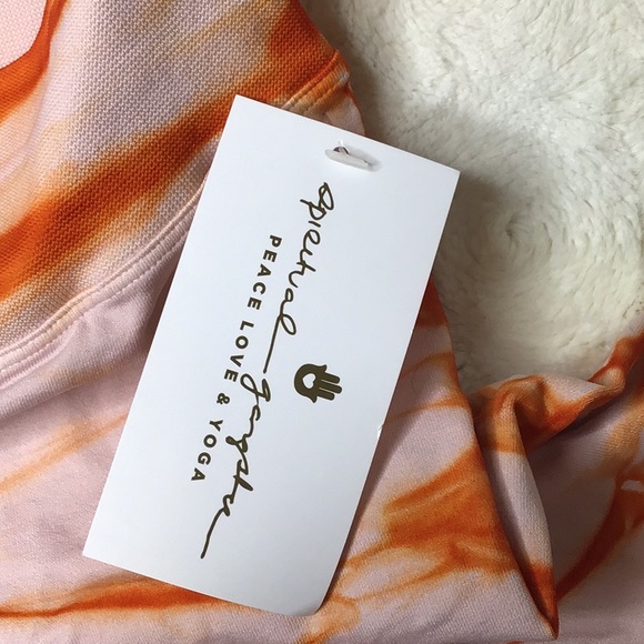 Spiritual Gangster orange Tie Dye High Rise Cropped Leggings Size XS/S - Picture 5 of 5